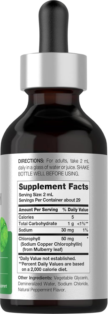Supplement bottle with dropper labeled 'Supplement Facts' on a white background