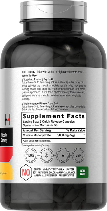 Supplement bottle with label showing supplement facts and directions.