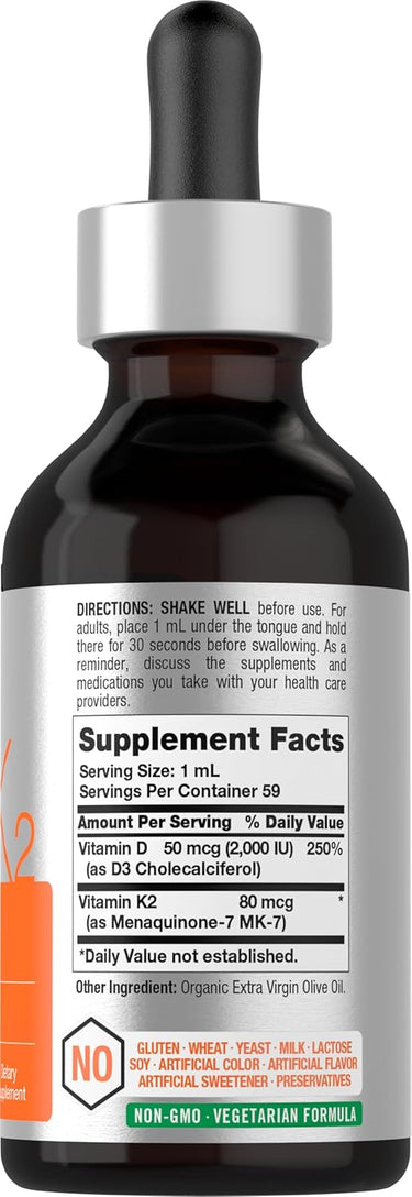 Supplement bottle with dropper labeled 'Supplement Facts' on a white background