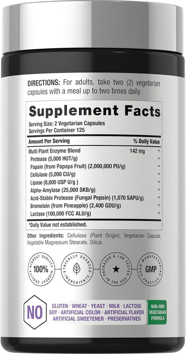 View 2 Enzymes Digestives Essentielles | 250 Capsules