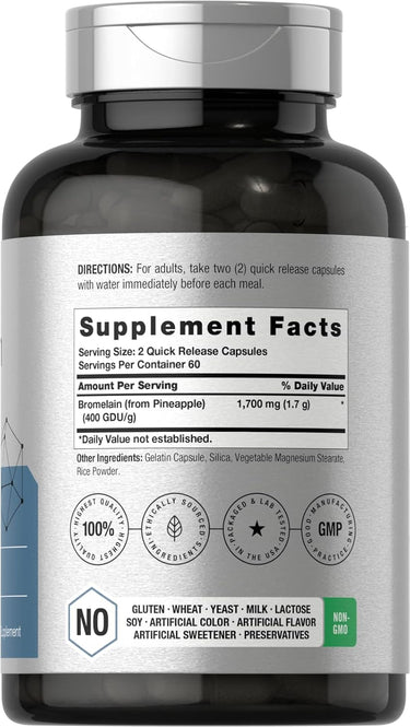 Broméline 1700mg par portion | 120 Gélules