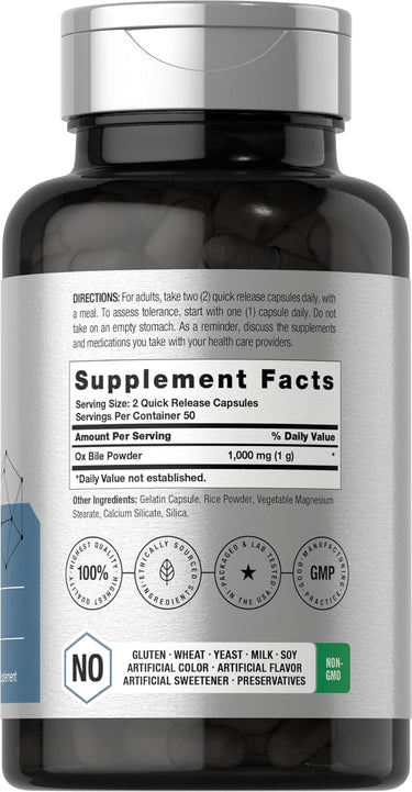 Supplement bottle with label showing 'Supplement Facts' and various certification logos on a white background.