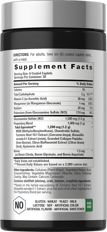 View 2 Bottle of Horbaach Glucosamine Chondroitin with 180 tablets.