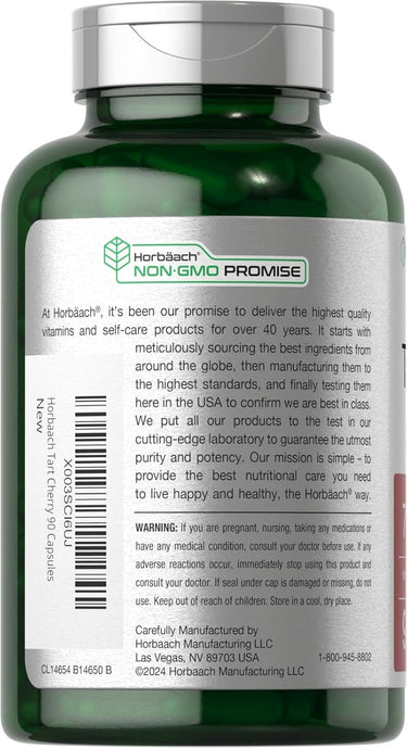 Tart Cherry Extract 7000mg per serving | 90 Capsules