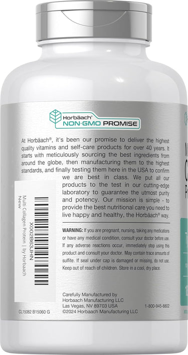 Protéine de Collagène Multi 2000mg par portion | 180 Capsules