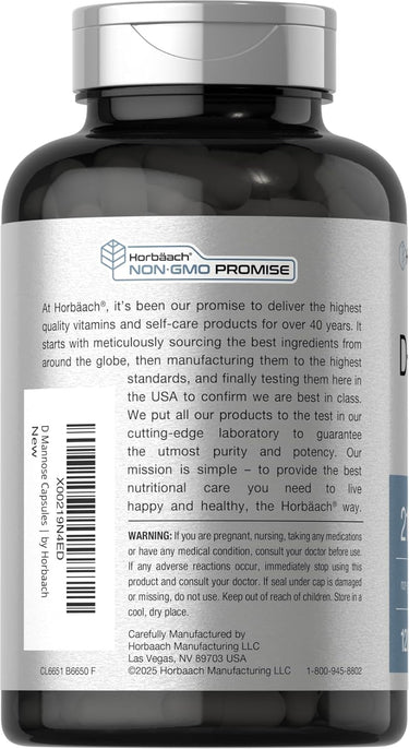 View 3 D-Mannose 2100mg per serving | 120 Capsules