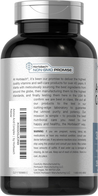 View 3 Complexe d'acides aminés 3000mg par portion | 250 Comprimés