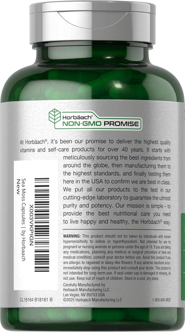 Green supplement bottle with silver cap and label on a white background