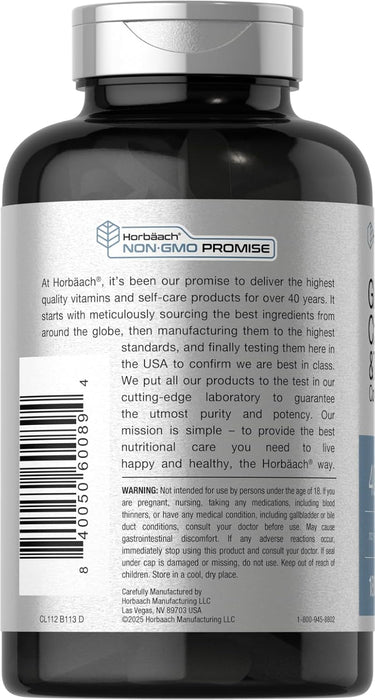 Vitamin supplement bottle with label on a black background