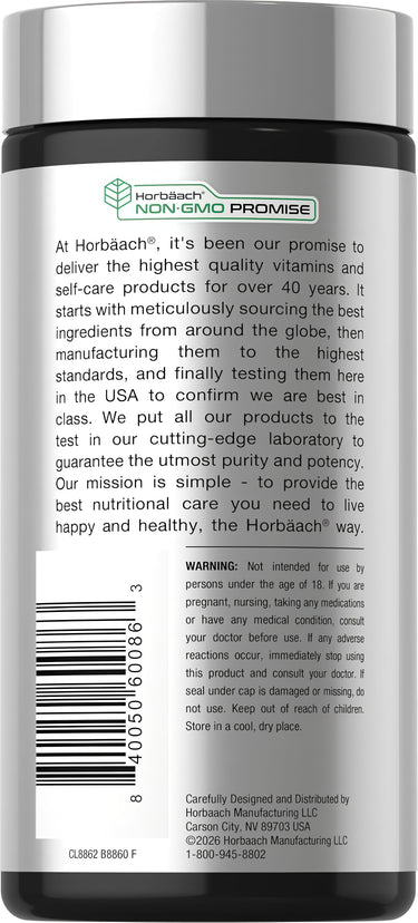 View 3 CL Beet Root 2000 mg, 220 capsules by Horbäach. Bottle highlights Non-GMO Promise.