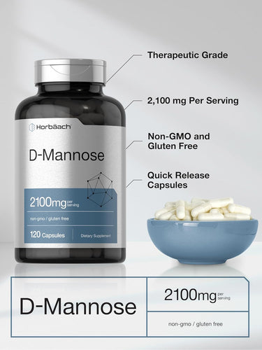 View 4 D-Mannose 2100mg per serving | 120 Capsules