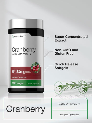 View 4 Cranberry with Vitamin C | 200 Softgels
