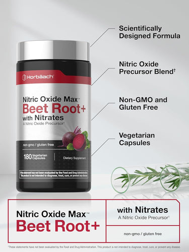 View 4 Nitric Oxide Max with Beet Root | 180 Capsules