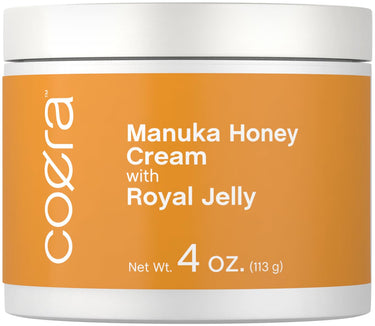 Coega Manuka Honey Cream with Royal Jelly jar on a white background