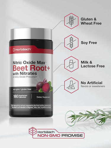 View 5 Nitric Oxide Max with Beet Root | 180 Capsules