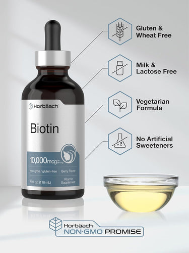 View 5 Biotin Tropfen 10000mcg | 4oz Flüssigkeit