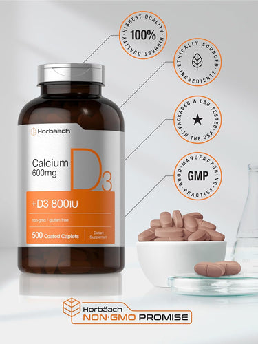 View 6 Calcio con Vitamina D-3 600 mg | 500 Compresse