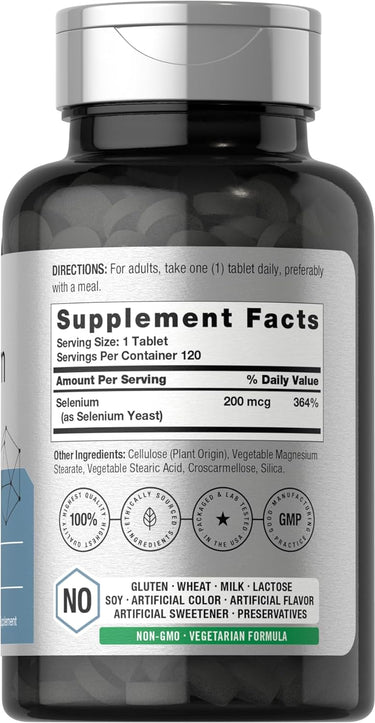 Selenium 200mcg | 120 Tablets