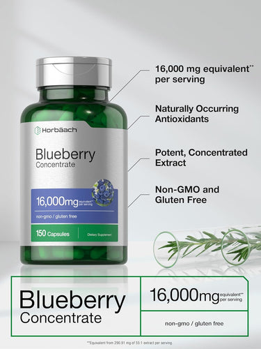 View 9 Blueberry Extract 8000mg per serving | 150 Capsules