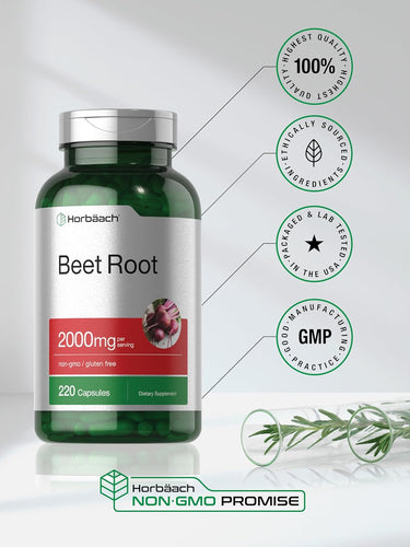 Beet Root Powder 2000mg per serving | 220 Capsules