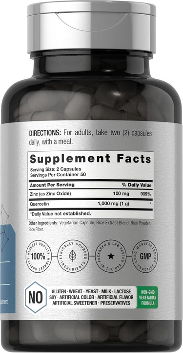 Quercetin 1000mg per serving | 100 Capsules