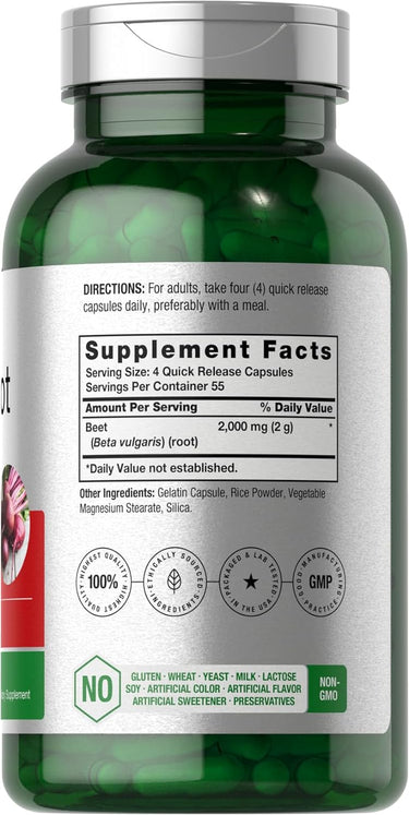 View 8 Polvere di Barbabietola 2000mg per porzione | 220 Capsule
