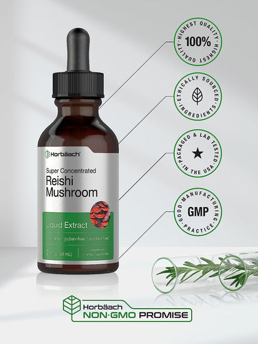 Extrait de champignon Reishi | Liquide 2oz
