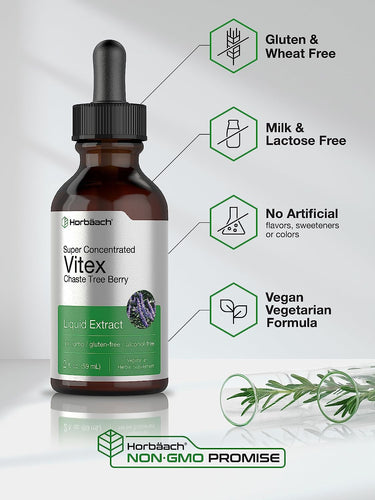 Vitex Beeren Keuschbaum Extrakt | 2oz Flüssigkeit