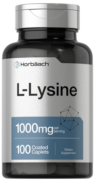 View 1 Horbaach L-Lysine supplement bottle on a white background
