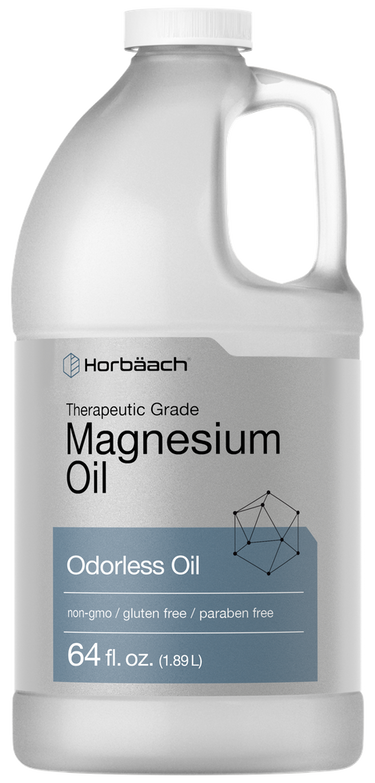 View 1 Bottle of Therapeutic Grade Magnesium Oil by HerbAch on a white background