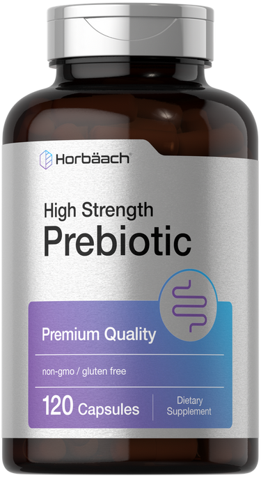 View 1 Horbaach High Strength Prebiotic supplement bottle on a white background