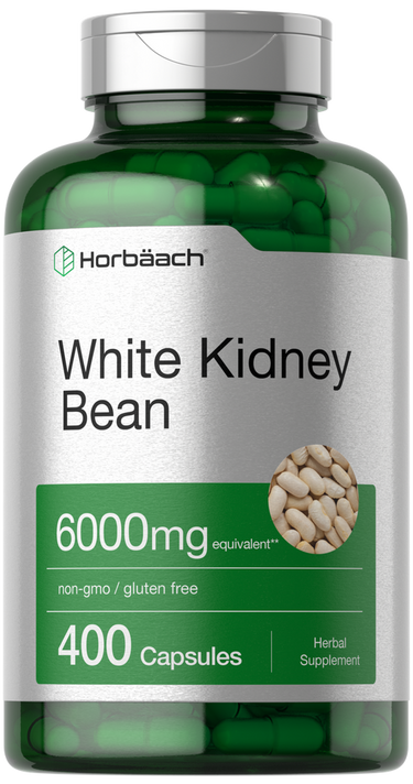 Horbaach White Kidney Bean supplement bottle on a white background