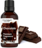 A bottle of Horbaach Essentials Chocolate Premium Fragrance Oil with a dropper, next to pieces of chocolate.