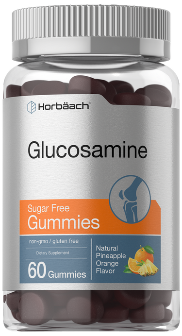 Horbaach Glucosamine Sugar Free Gummies bottle with label