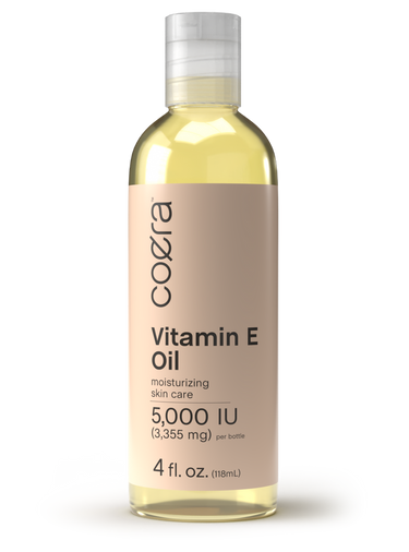 Coera Vitamin E Oil bottle on a white background