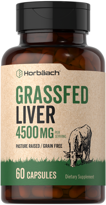 View 1 Foie de bœuf nourri à l'herbe 4500mg | 60 Capsules