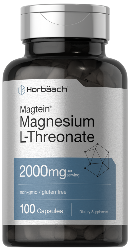 Magnesium Threonate Complex - High Strength 2550mg Magnesiums Supplements - Added Magnesium Glycinate, 180 Vegan Capsules - L-Threonate UK Made By New Leaf (3 Per Serving