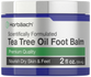 Horbaach Tea Tree Oil Foot Balm jar with label on a white background