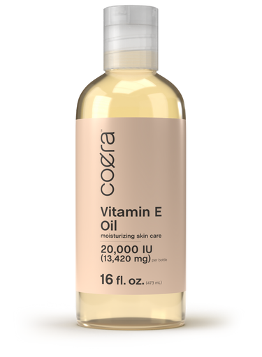 Coera Vitamin E Oil bottle on a white background