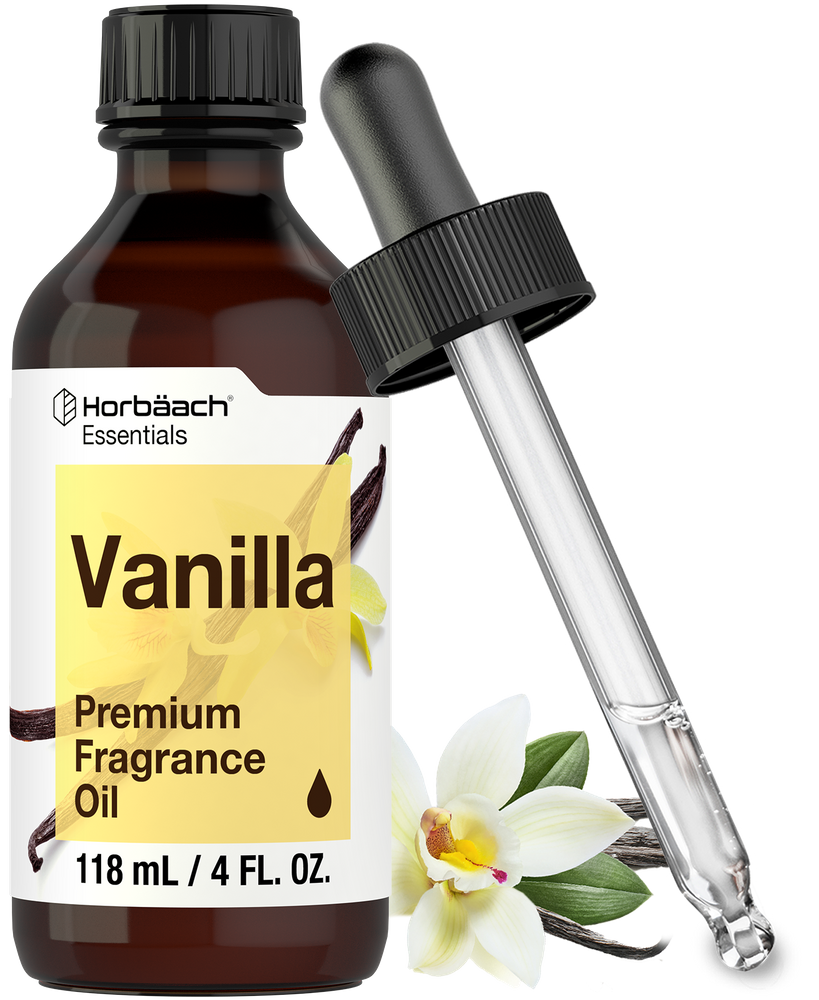 Vanilla Premium Fragrance Oil, 4 fl oz (118 ml) Bottle & Dropper