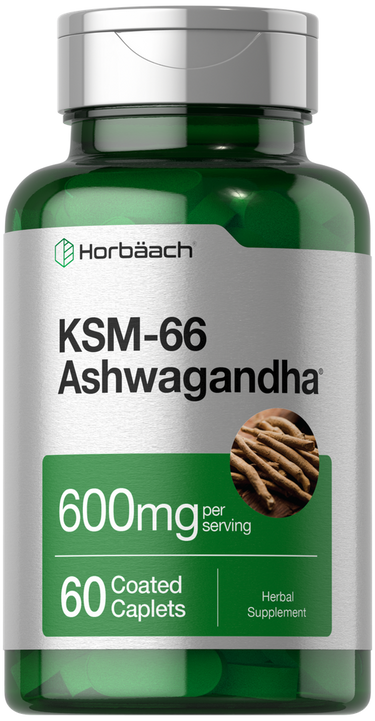 KSM-66 Ashwagandha 600mg per serving | 60 Caplets