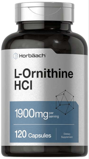 View 1 L-Ornithine 1900mg per serving | 120 Capsules