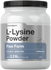 Horbaach L-Lysine Powder container with black lid on a white background