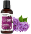 view 1 Bottle of Horbaach Lilac Premium Fragrance Oil with a cluster of lilac flowers on a white background