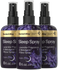 Three bottles of Doctor's Way Sleep Spray on a white background