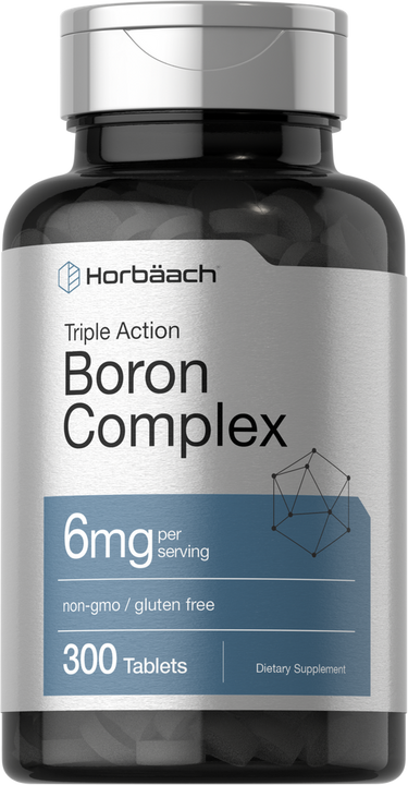 Boron Complex supplement bottle with 'Horbaach' branding on a white background