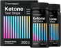 Horbaach Ketone Test Strips packaging with three bottles displayed.