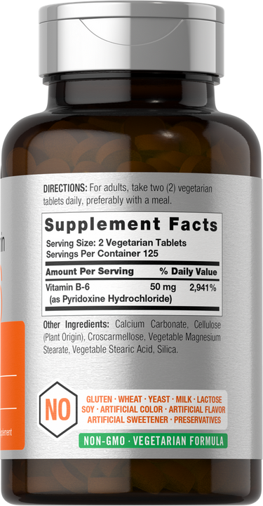 B6 Vitamin 50mg | 250 Tablets