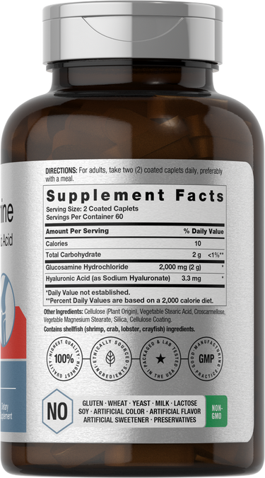 View 2 Glucosamine HCL 2000mg | 120 Comprimés