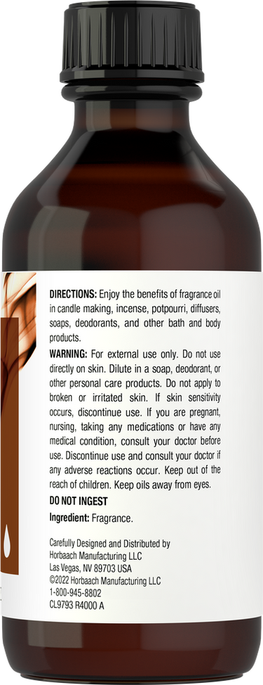 View 2 Bottle of fragrance with label and directions on a white background